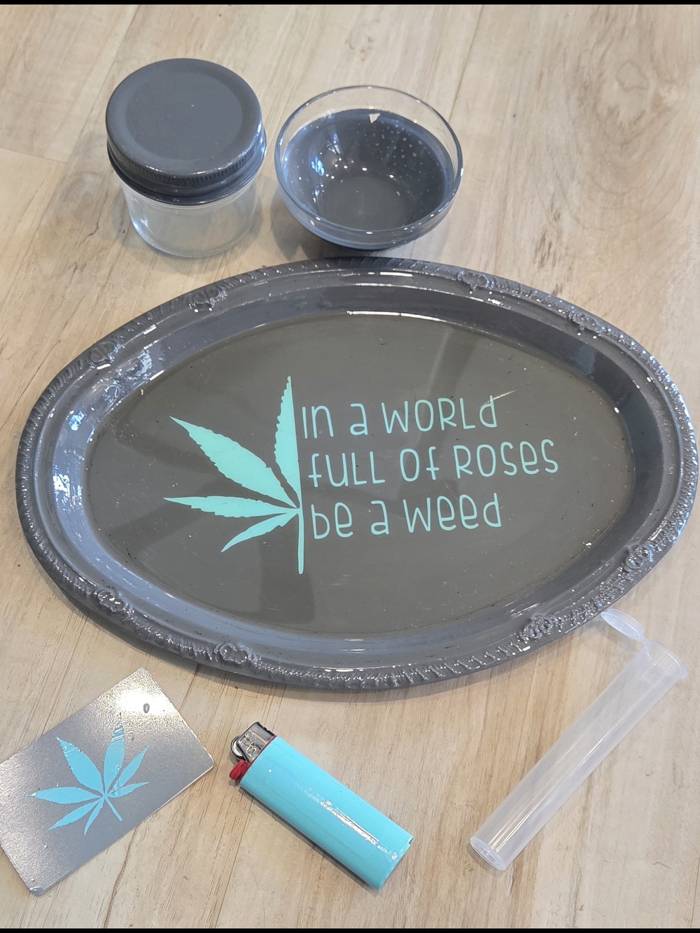 Metal Rolling Trinket Vanity Tray